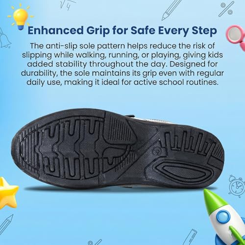 Image of ATHCO Unisex-Child Blossom Memory Foam Comfort School Shoes|Unisex|Child|Kids|Adults|Sports|Formal|Casual|Athletic|Flexible|Lightweight|Dailyuse|ExtraSoft|Fitness
