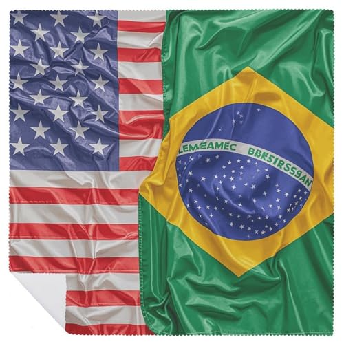 Servilletas de Tela con Bandera Americana y Brasileña 2 PCS miniatura 6