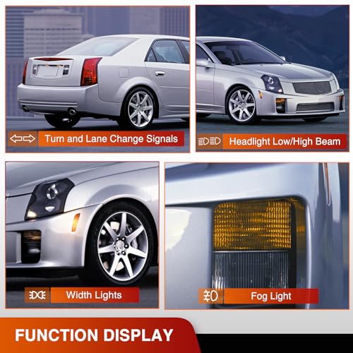 Image of Nilight Turn Signal Switch Compatible with 2004 2005 2006 2007 Cadillac CTS | Fit 2004 2005 2006 Cadillac SRX w /Fog Lights Windshield Wiper Combination Dimmer Lever Switches with Cruise Control