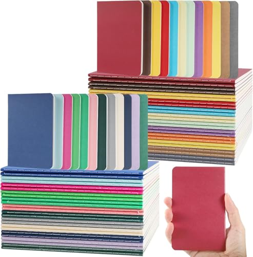 Petit carnet de notes ligné 8,5x14 cm : lot de 90 blocs-notes d'école et papeterie