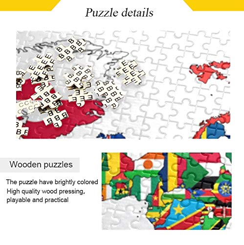 Amazon.co.jp: MAKIKU ジグソーパズル 500ピース 38*52cm 世界地図