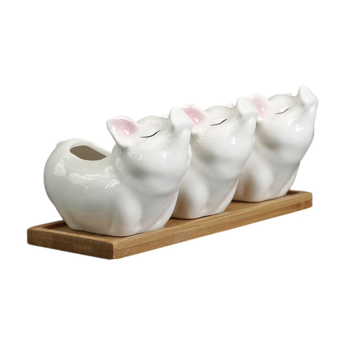 Pot de fleurs en céramique cochon mignon pour égayer la chambre d'enfant