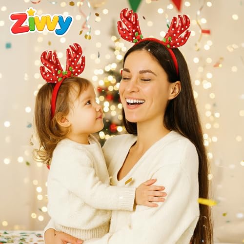 Image of Festive Hair Band (Pack of 3) | Cute Light-Up Hair Accessories for Kids & Girls | Party Headband for Birthdays, Dance, Night Events & Dress-Up | Christmas Gift for Kids