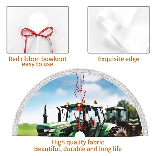Jupe de sapin tracteur agricole pour une décoration de Noël à la campagne - 6