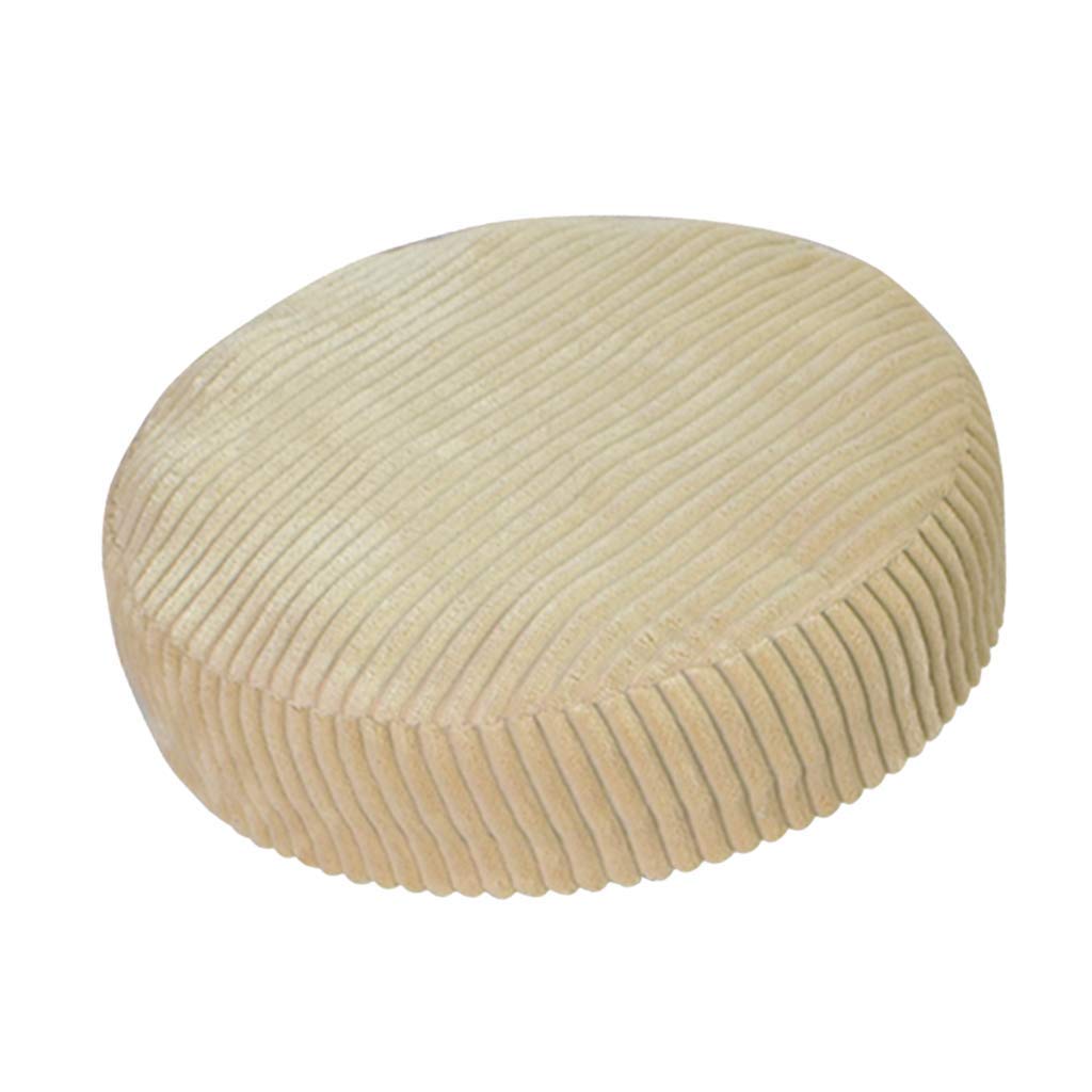 Non Slip Bar Stool Seat Cover Cushion 30-35CM Club Salon Chair Slipcover (Beige,35cm)