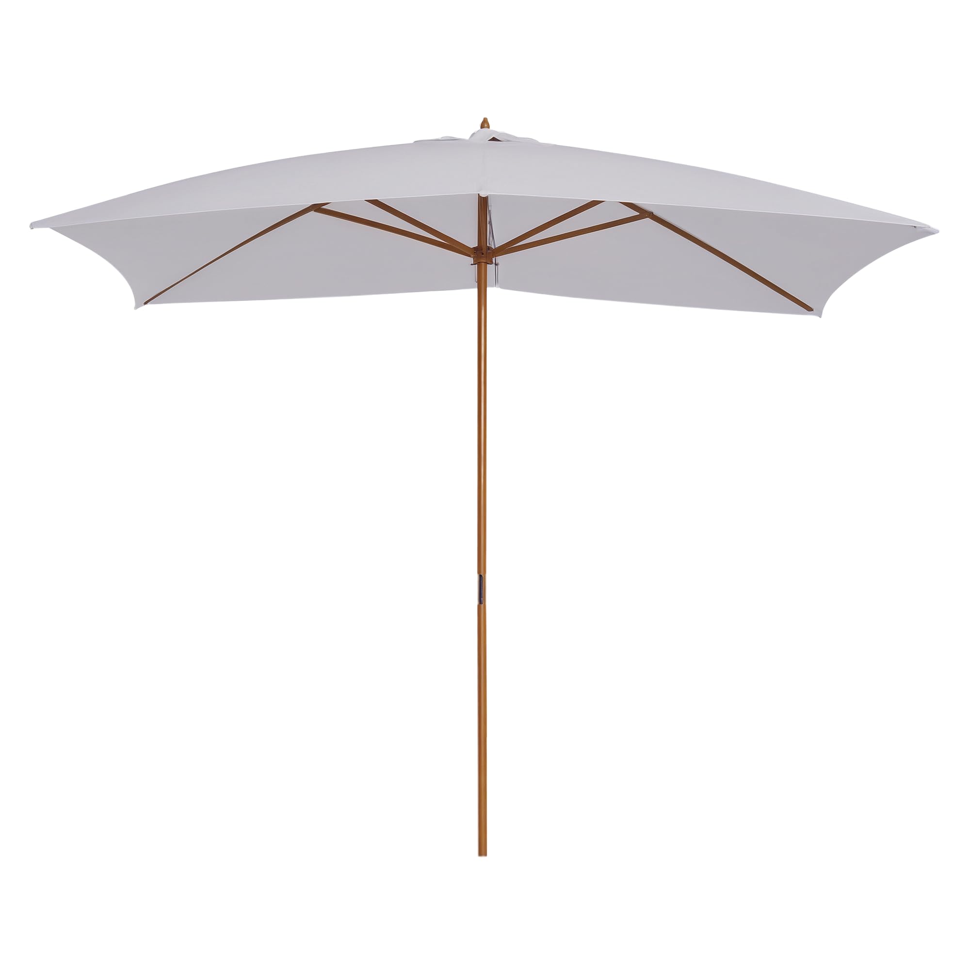 Outsunny Parasol Droit Rectangulaire Parasol de Jardin 3x2x2,5m Blanc