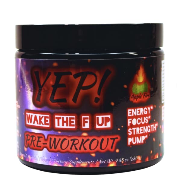 Image of YEP Wake The Faith Up Advanced Pre Workout - Not Your Basic Preworkout with Bonus Ingredients - Customizable Dosing for Your Desired Intensity - Up to 40 Servings (Apple Fire)