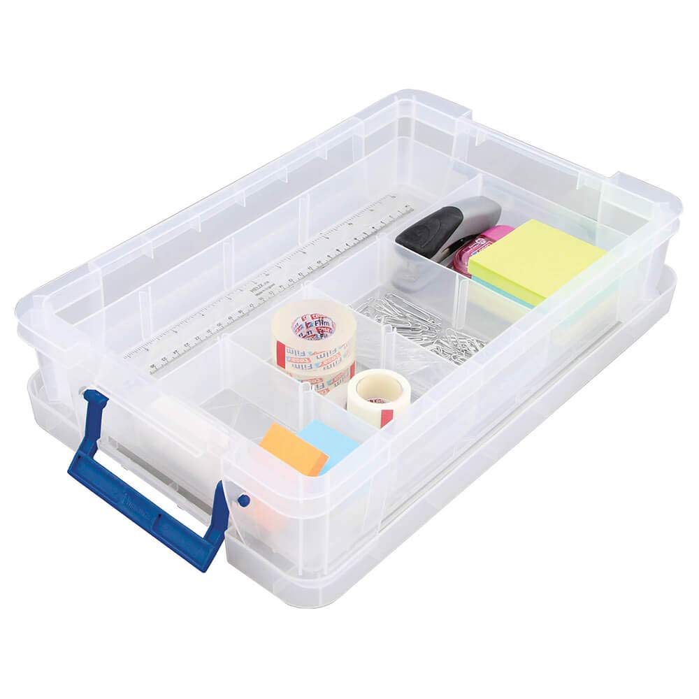 Fellowes Pudełka do przechowywania Bankers Box ProStore 5,5 l 5,5 litra, wymiary zewnętrzne: 395 x 253 x 90 mm (szer. x gł. x wys.), tworzywo sztuczne (PP), przezroczyste