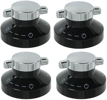 First4spares Gas Control Knobs for Stoves Ovens/Cookers/Hobs Pack of 4