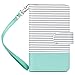 Galaxy S5 Case, ULAK Multi Card Slots Series Magnetic Wallet Case Cover for Samsung Galaxy S5 SV Galaxy S V i9600- Mint/Black Stripe