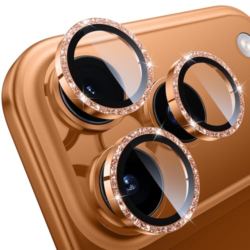 Protecteur d'objectif iPhone 17 Pro WSKEN en verre trempé 9H et bague métal