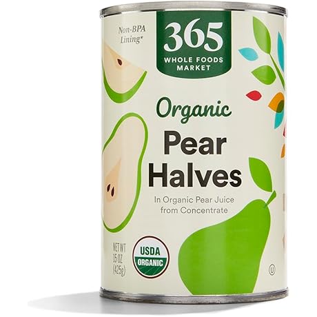 365 by Whole Foods Market, Pear Halves, Organically Grown, 15 Ounce