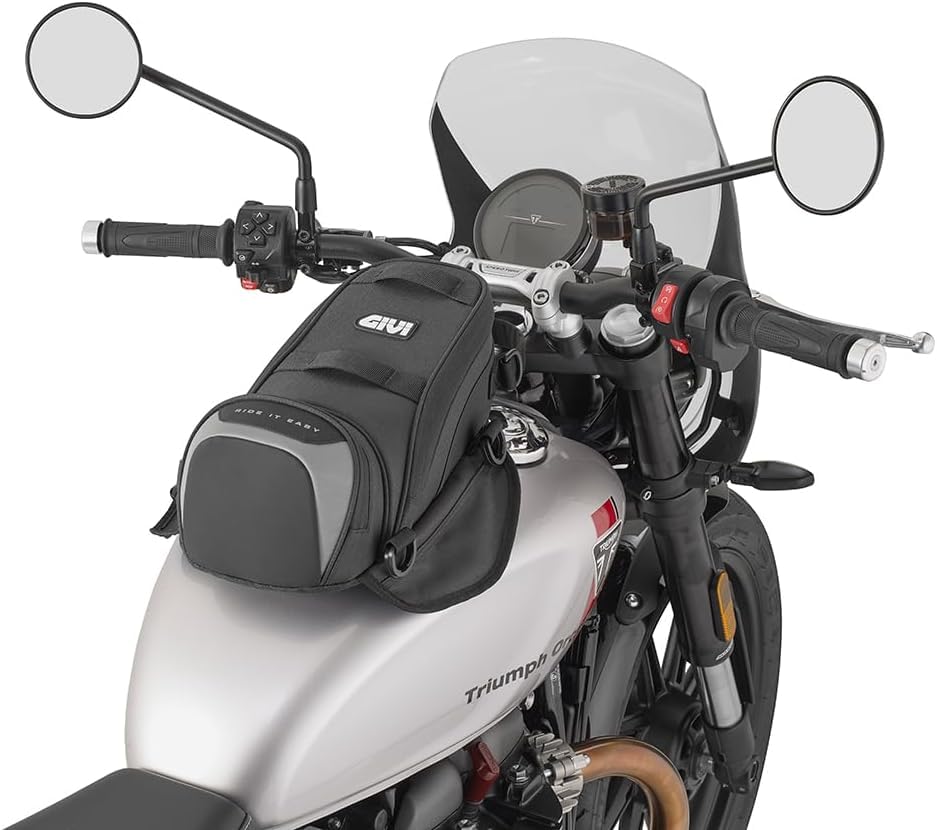 Generico EASY02 Borsa da serbatoio Easy-T, 6 litri aggancio con magneti e cinghie compatibile con GIVI EASY