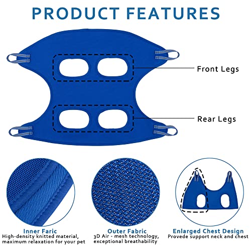Newcrew 15 in 1 Dog Grooming Hammock, Under 30 LBS Pet Hammock for Dog Grooming with Sling Bag, Hanging Straps, Grooming… - Image 5