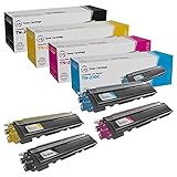 LD Products Compatible Toner Cartridge Replacement for Brother TN210 (Black, Cyan, Magenta, Yellow, 4-Pack) with DCP-9010CN HL Printers HL-3040CN HL-3070CW HL-3045CN HL-3
