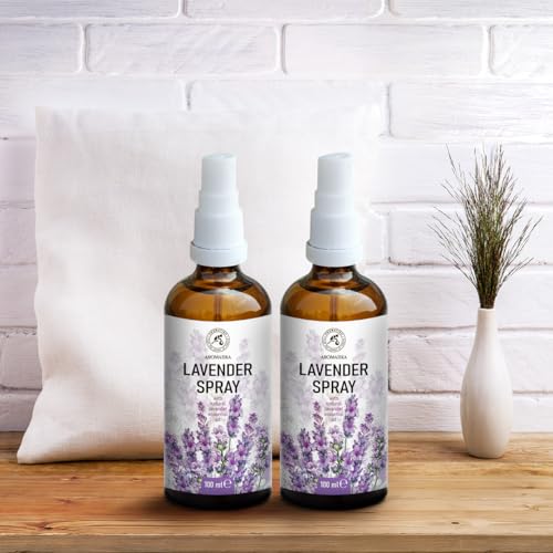 Lavender Sprays 2x100 ml - 100% Pure Lavender Essential Oil - Room Spray Mist for Aromatherapy - Great for SPA Yoga - Pillow Spray for Relaxation - Good Sleep - Image 5