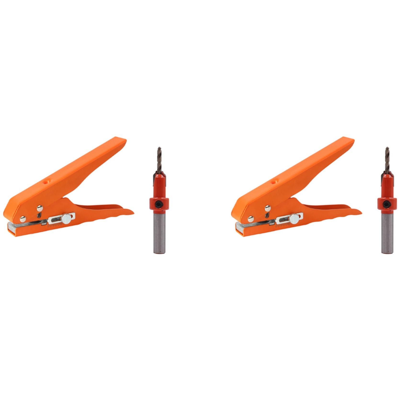 Jnchdghwa 2X Edge Banding Punching Pliers Punching Tool Masking Pliers 3X8MM Countersink Drill Bit Hole Hat Woodworking Tool