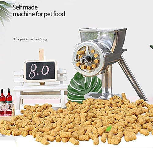 Máquina de pellets de alimentación manual para cebos y procesamiento de piensos para mascotas, máquina multifuncional para pellets para mascotas con moldes opcionales para perros, aves y peces