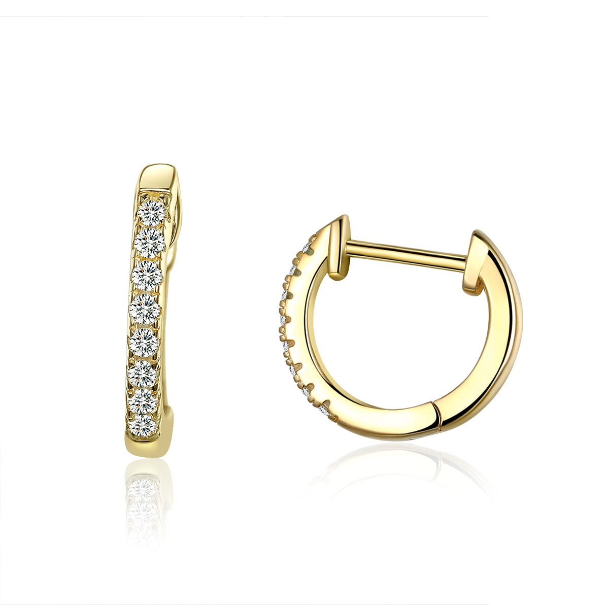 Boucles D'Oreilles Lézard Argent 925 - Puces Clous 7x5mm - Garanti Sans Nickel - Marque Petugons