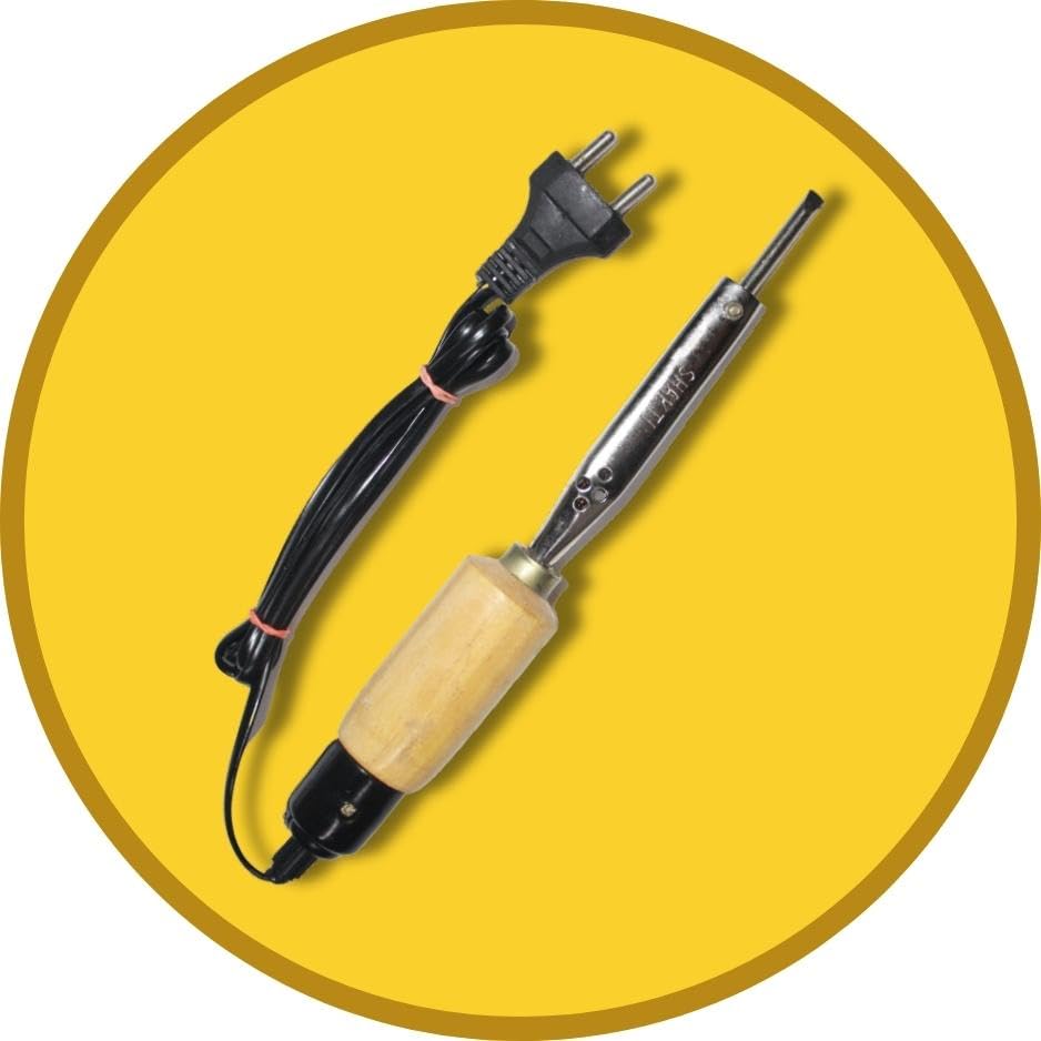 Image of Vtronix 35Watt Soldering Iron with Wooden Handle for Precision Electronics Work | Soldering Machine for Home, Industrial & Electronics Workshop Reparing with Fast Heating & Heat Resistant Handle