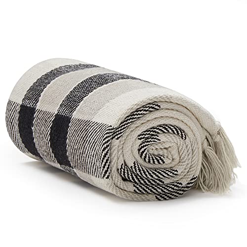 Americanflat 50x60 Throw Blanket - Soft and Breathable Cotton Throw Blanket for Couch,...