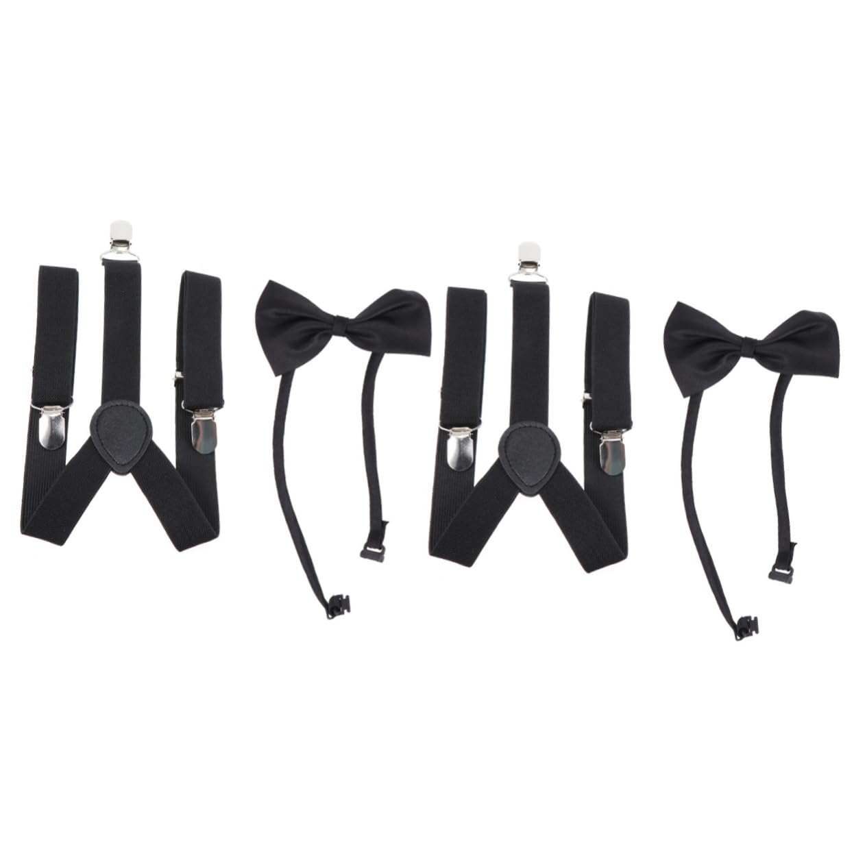 PACKOVE 2pcs Academy Style Party Accessory Set Kids Elastic Band Set Baby Boy Suspenders Bowtie Outfit and Band for Kids
