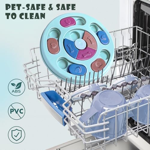 Hundespielzeug Intelligenz, Intelligenzspielzeug für Hunde, IQ-Training, waschbar, Intelligenzspielzeug für Hunde, waschbares Hundeleckerli-Spielzeug, Hundespielzeug für Welpen und Katzen (Blau)