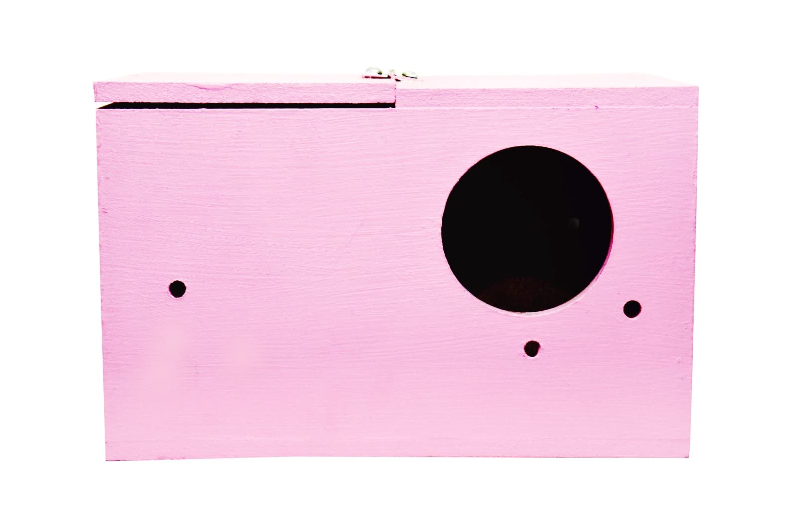 GO7 Bird House Wooden Breeding Box for Love Birds, Breeding Box for Small Birds, Pink Color Pack of 1 (Coco Fiber Free) (B0C6R3YFQH) Amazon Price History, Amazon Price Tracker