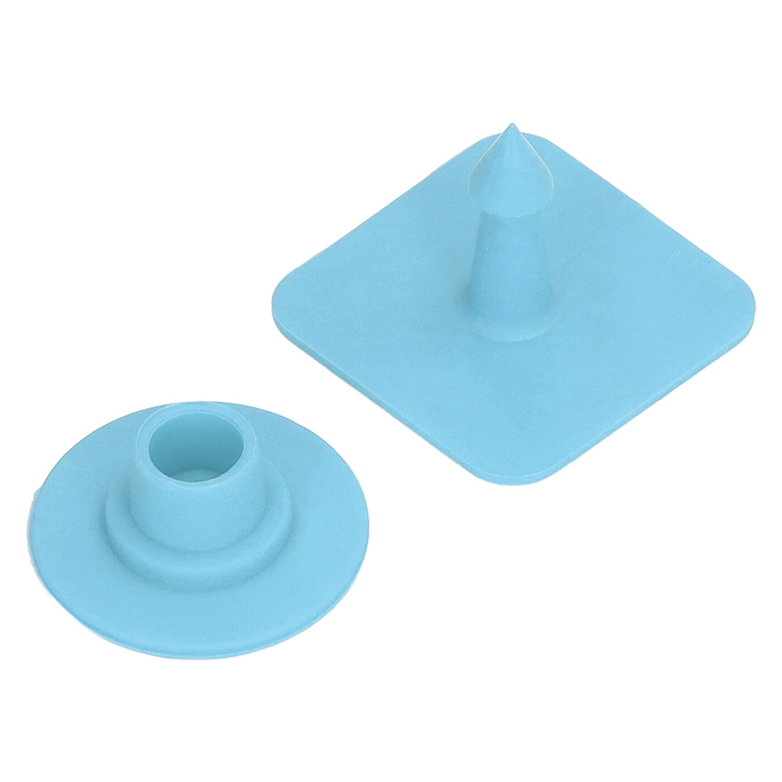 100 Pezzi Quadrati Vuoti Bestiame Identificazione Animali Marchi Orecchio Bovini in Plastica Orecchino Marcatore per Suini Suinetti Gestione Agricola Materiale Poliuretanico (Blu)