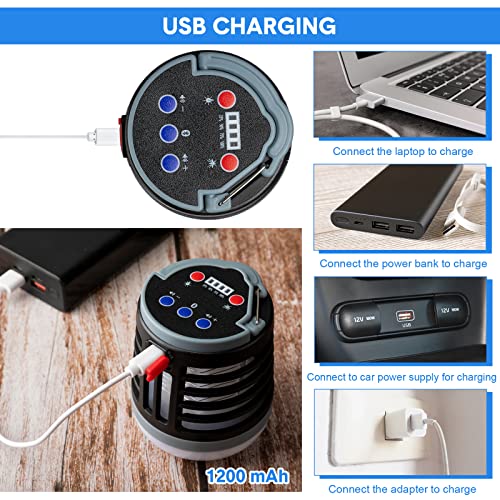 2 Pcs Bug Zappers 4 In 1 Mosquito Zapper Usb Fly Zapper Repellent Zapper Insect Killer Rechargeable Mosquito Killer Waterproof Mosquito Trap Led Camping Lantern For Outdoor Indoor Emergency #TOP3