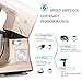 MURENKING Stand Mixer MK36 500W 5-Qt 6-Speed Tilt-Head Kitchen Food Mixer with Accessories (Champagne)