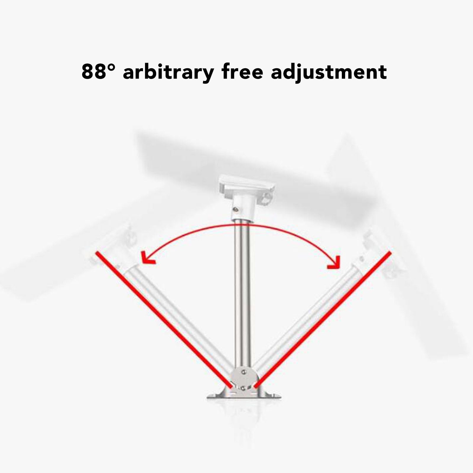 Support de Tuyau Internet par Satellite pour Antenne Parabolique Standard Gen 3 V3, Support de Montage Mural Long Réglable à 88 ° pour Plaque de Montage V3, Kit de Montage sur