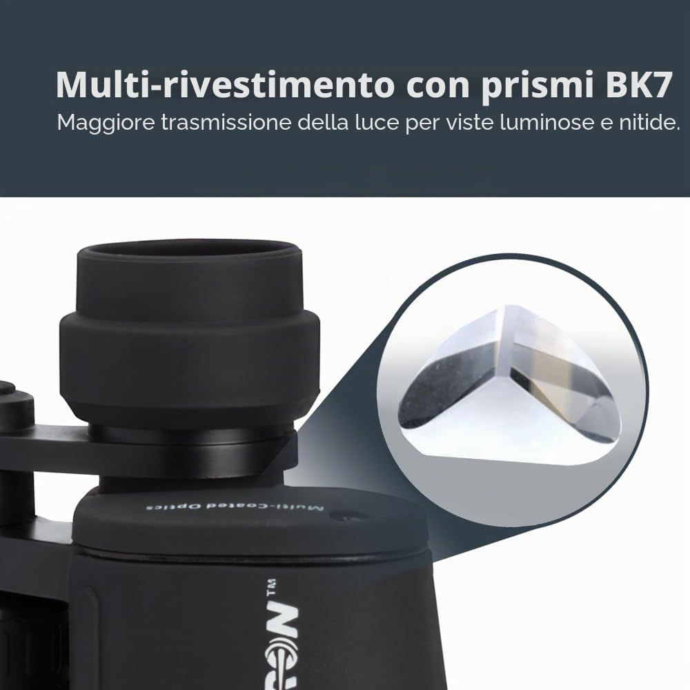 Celestron 71198 Cometron 7x50 Binocolo con prisma di Porro, Nero