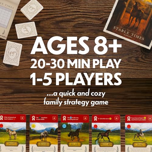 Stable Times juego de cartas familiar para 1-5 jugadores miniatura 2