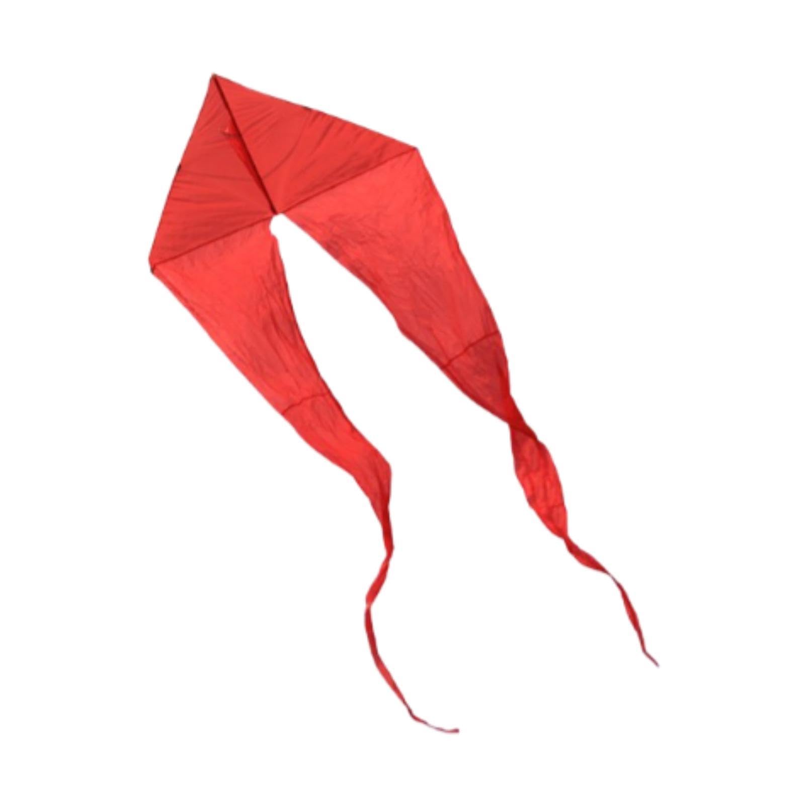 Cometa Fantasma con Diseño de Cola Danzante Juguete Volador Triangular Portátil Línea Individual Plegable para Niños Adultos y Principiantes