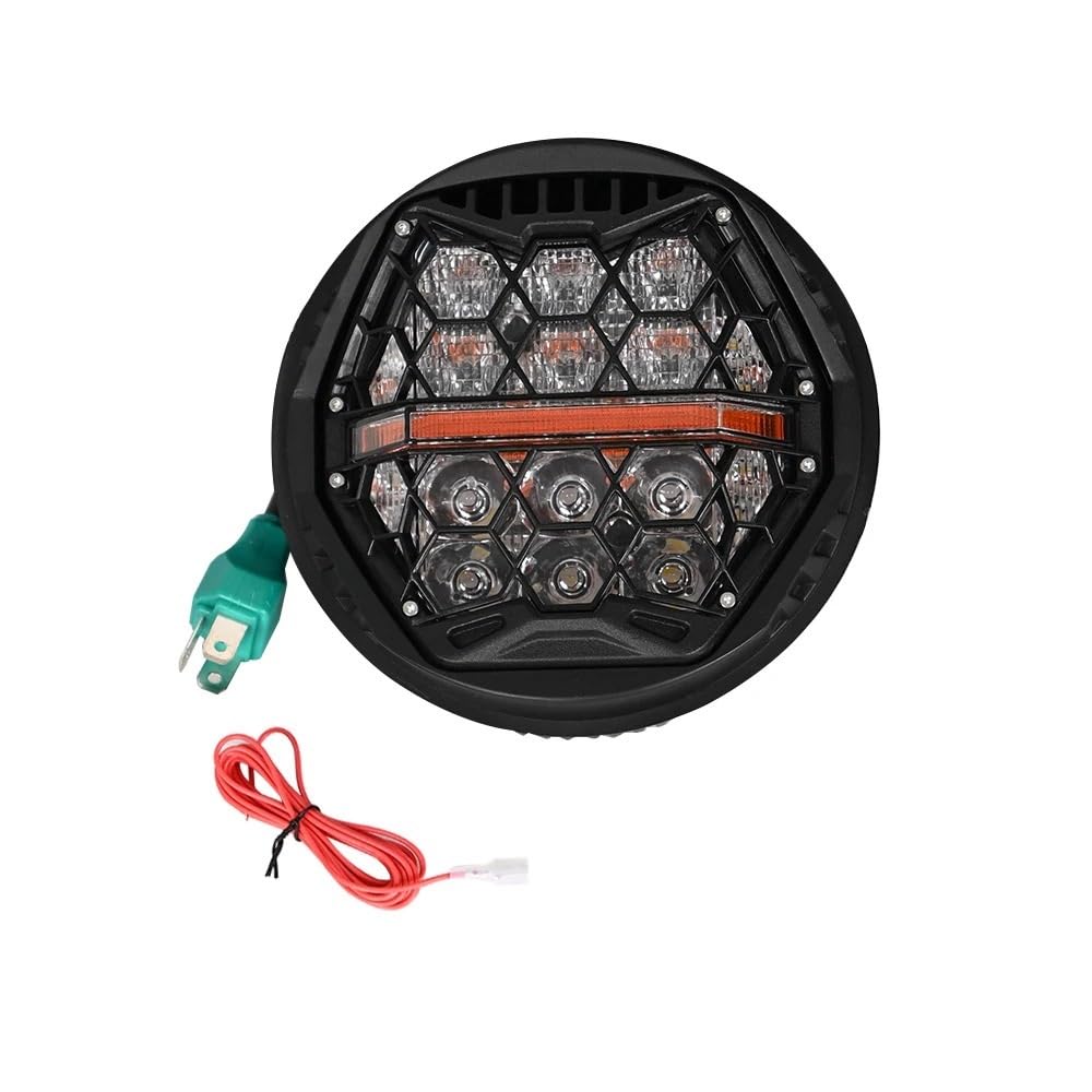 Fari Fendinebbia Faro moto Ambra DRL Per alto/anabbagliante | Faro moto Ambra DRL Per alto/anabbagliante 5,75 pollici LED E24 Per Sportster Per Dyna Per Softail
