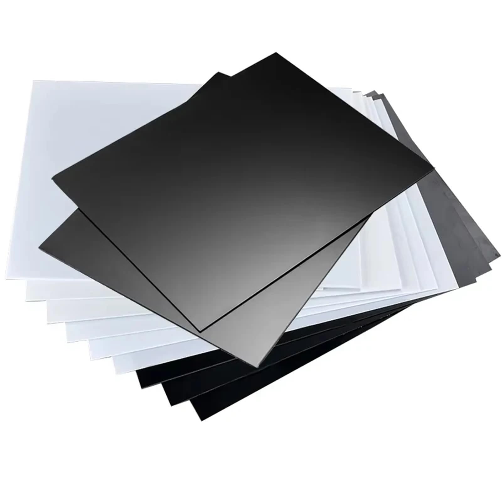 ABS-Kunststoffplatten 1 Stück 300 x 400 mm weiß/schwarz ABS-Kunststoffplatte DIY-Modellprozess 0,5 mm/1, mm/2 mm/3 mm/5 Dicke Bastelarbeiten