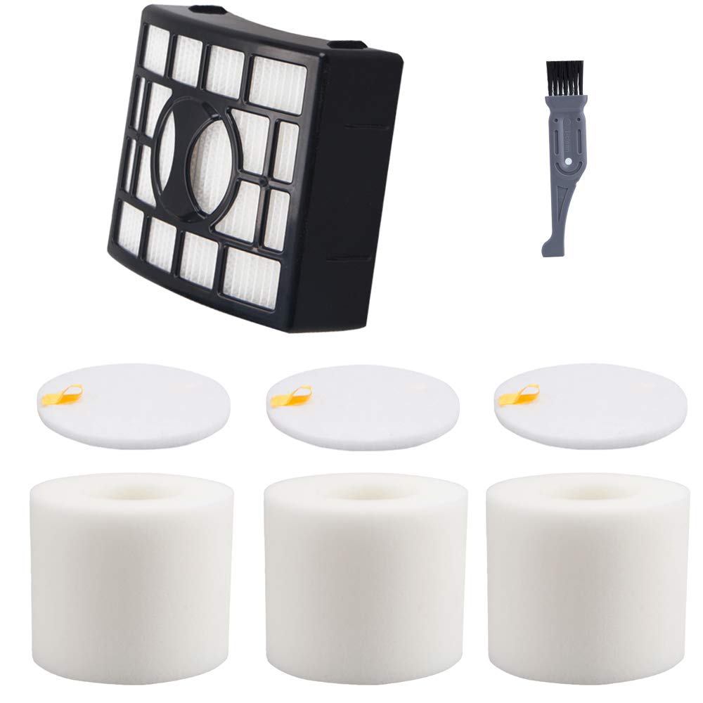 I-clean Replacement Shark UV810 NV803 Foam Filters,Compatible With Shark DuoClean Powered / Rotator Powered Lift-Away NV681, NV682, NV683, NV680, NV800, NV800W, NV801 Vacuums Cleaner Parts