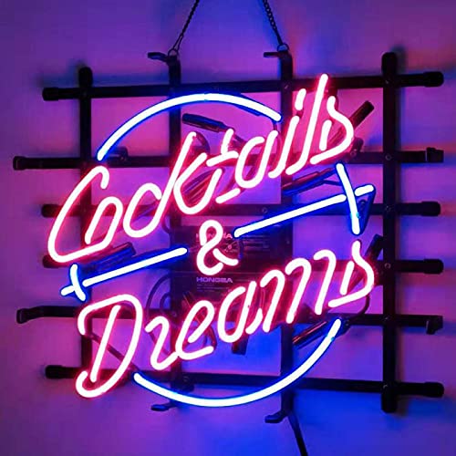 オリジナル　ネオン管　カクテル＆ドリーム ネオン看板 ピンク12インチ　オーダー Amazon.co.jp: FUNERIGUER Cocktails and Dreams ネオンサイン