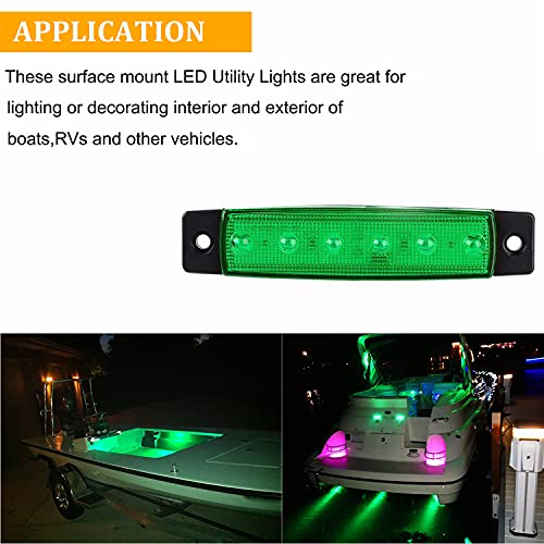 PSEQT LED Boat Interior Lights Marine Courtesy Light Strip Deck Transom Cockpit