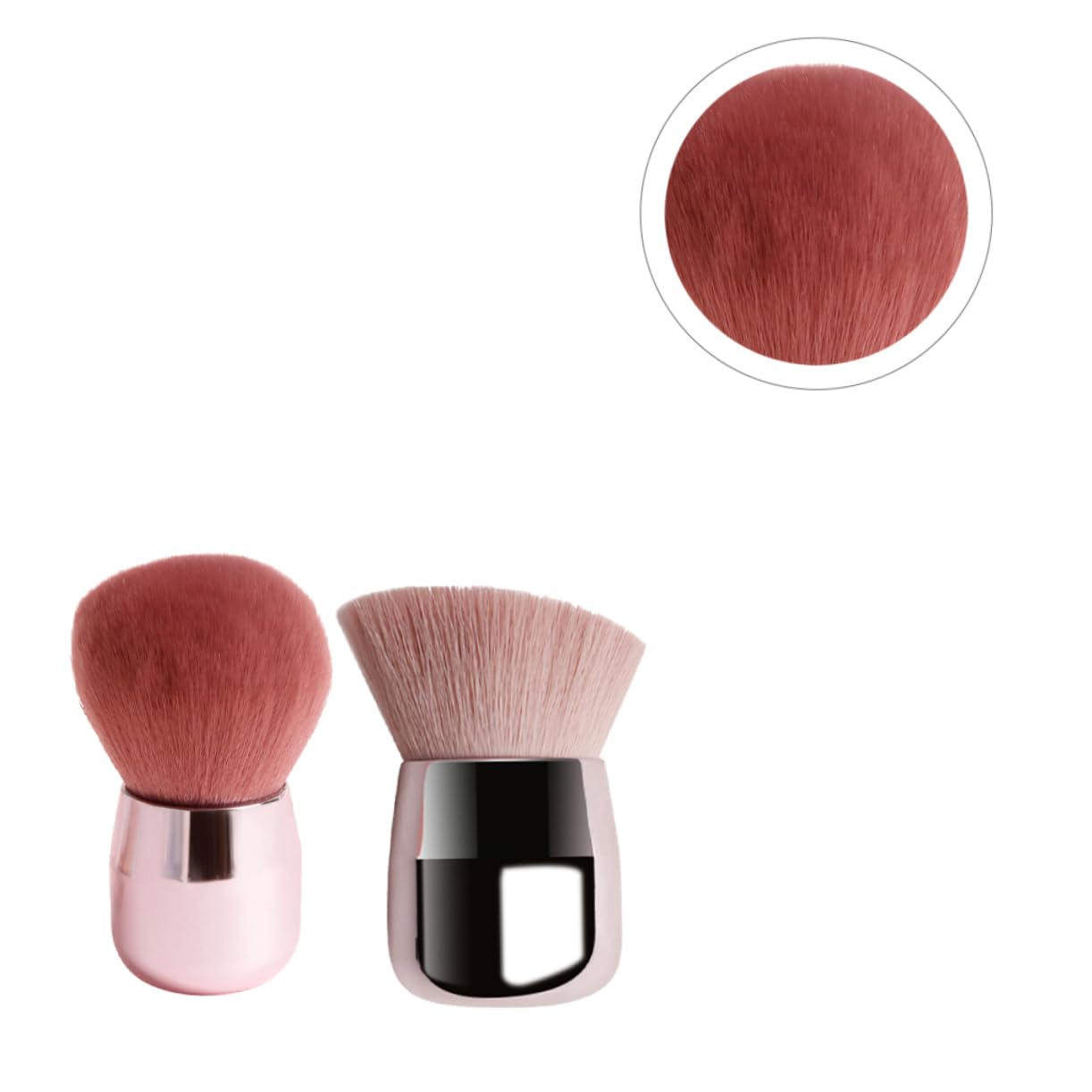 DOITOOL 6pezzi Pennello Make-up Di Pennelli Forma Di Fungo Per Blush e Polvere Completo Per Trucco Professionale e Quotidiano Fibre Artificiali Per Finish Naturale