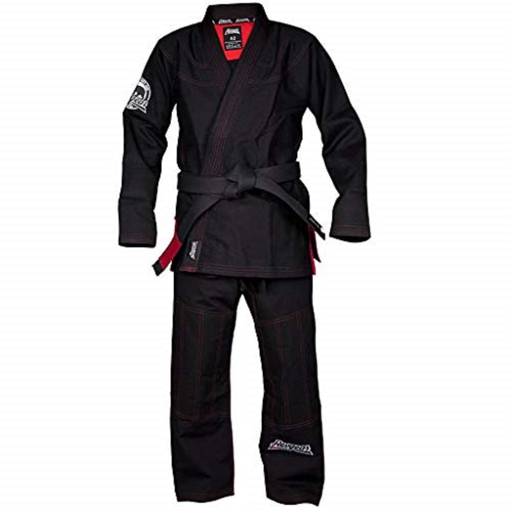 Revgear Venice TOP-of-The-LINE GI | Our highest end Gi - capturing the roots of Jiu Jitsu (Black, A3)