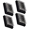3.3" x 2.5" Grill Brush Replacement Heads Set of 4, Leonyo Grill Cleaning Brush Replaceable Heads, Barbecue Cleaner Refill