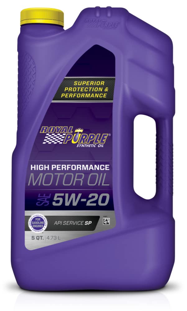 Royal Purple SAE 5W-20 Synthetic Motor Oil – 7 quarts and a 20-820 Extended Life Premium Oil Filter