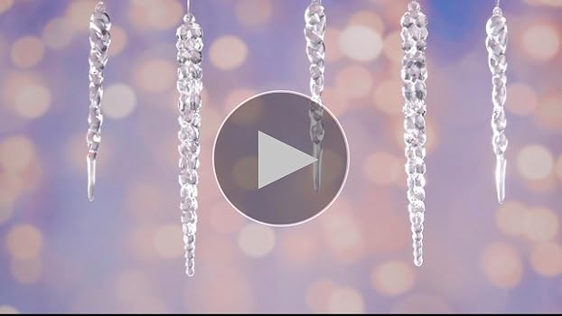 42 Pièces Stalactites De Noël En Acrylique Transparent - Glaçons Suspendus Pour Sapin Et Décoration
