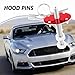 Stainless Steel Car Hood Pins Kit - Car Hood Cover Quick Release Pin for Reducing Shaking - Universal Automotive Exterior Accessories Fit for Most Cars Trucks SUVs (Red)