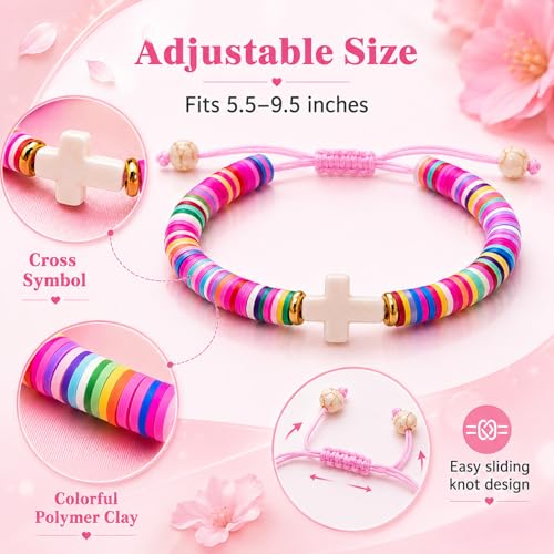 Image of First Day of School Matching Heart Bracelets for Mommy and Me,Back to School Supplies Gifts Mother and Daughter Bracelets