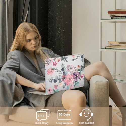 Funda Macbook Pro 13 M1 carcasa rígida protectora transparente flor A2338 A1706 4