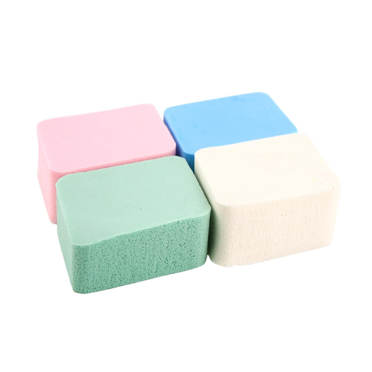 Ipetboom 4Pcs Diamond Powder Puff Soft Make Up Sponge for Blusher Foundation and Concealer Gentle Skin for Application