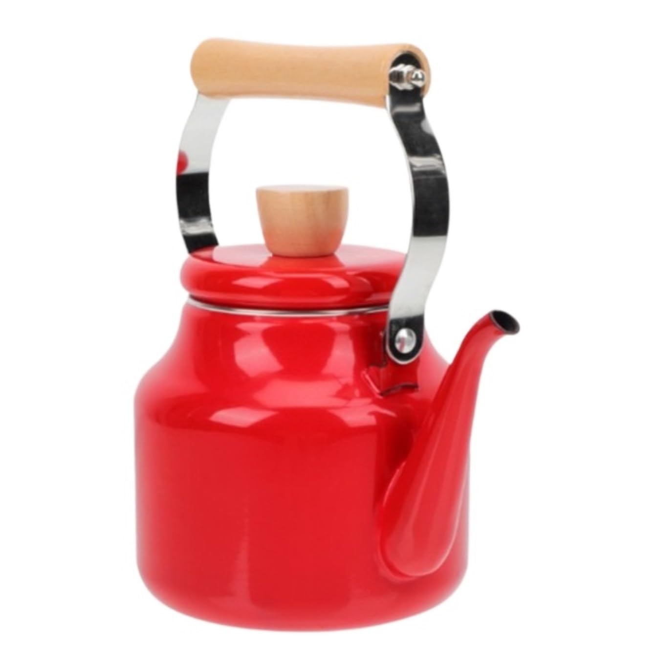Czajnik do Herbaty Czajnik na Wodę 1,5 L Emaliowany Czajnik Wodny Ogrzewanie Czajnik Płyta Kuchenna Wrzący Dzbanek Do Kawy I Herbaty Do Kuchenki Indukcyjnej Kuchenka Gazowa Czajnik z Gwizdkiem Gwizdan